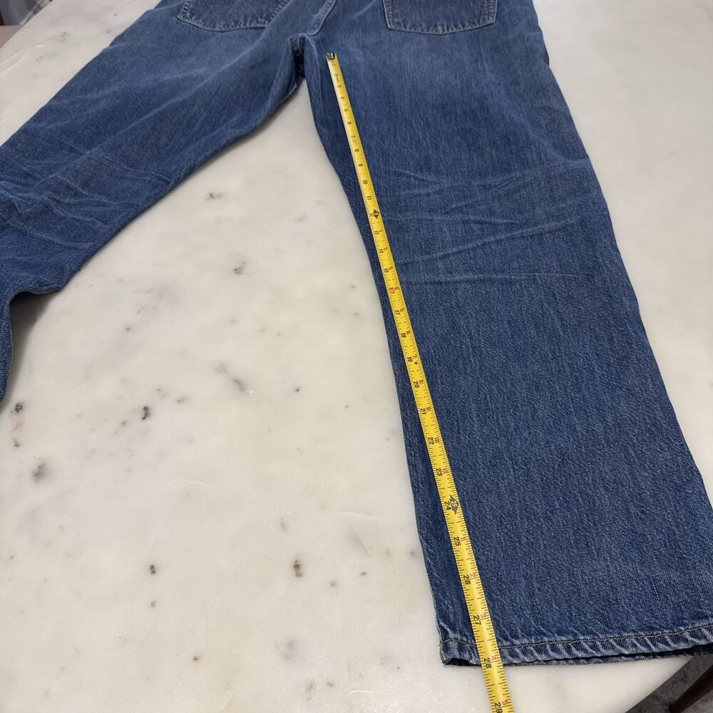Lucky Brand Jeans 14/32 Button Fly Dylan Boyfriend Medium Wash Straight Leg - Picture 9 of 13